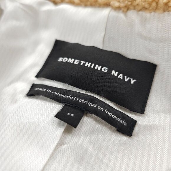 SOMETHING NAVY Teddy Faux Fur Coat Tailored Midi Duster Clean Girl Minimal Boho - Picture 2 of 12